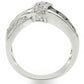 MATK1494 - High polished (no plating) Stainless Steel Ring with AAA Grade CZ  in Jet