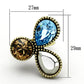 MATK1496 - IP Gold(Ion Plating) Stainless Steel Ring with Top Grade Crystal  in Multi Color