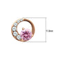 MATK1498 - IP Rose Gold(Ion Plating) Stainless Steel Earrings with AAA Grade CZ  in Rose