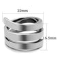 MATK1519 - High polished (no plating) Stainless Steel Ring with No Stone