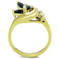 MATK1571 - IP Gold(Ion Plating) Stainless Steel Ring with Top Grade Crystal  in Montana
