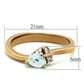 MATK1591 - IP Rose Gold(Ion Plating) Stainless Steel Ring with AAA Grade CZ  in Clear