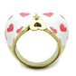MATK1622 - IP Gold(Ion Plating) Stainless Steel Ring with Epoxy  in Multi Color