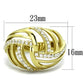 MATK1627 - IP Gold(Ion Plating) Stainless Steel Ring with AAA Grade CZ  in Clear