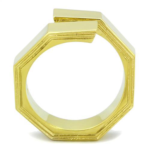 MATK1629 - IP Gold(Ion Plating) Stainless Steel Ring with No Stone