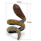 MATK1641LJ - IP Light Black  (IP Gun) Stainless Steel Ring with Top Grade Crystal  in Multi Color