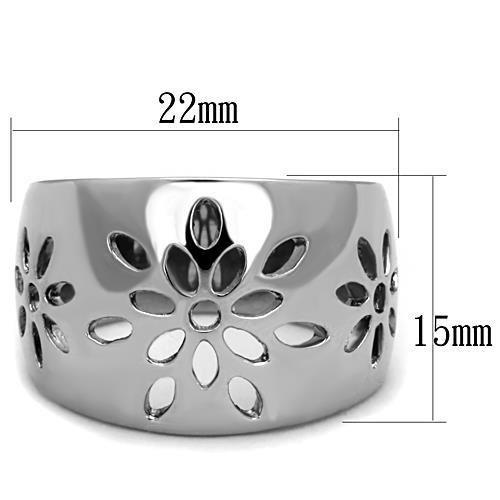 MATK1684 - High polished (no plating) Stainless Steel Ring with No Stone