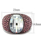 MATK1692DC - IP Dark Brown (IP coffee) Stainless Steel Ring with AAA Grade CZ  in Clear