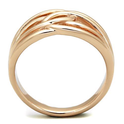 MATK1696 - IP Rose Gold(Ion Plating) Stainless Steel Ring with No Stone