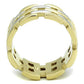 MATK1705 - Two-Tone IP Gold (Ion Plating) Stainless Steel Ring with No Stone