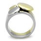 MATK1706 - Two-Tone IP Gold (Ion Plating) Stainless Steel Ring with No Stone