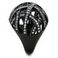 MATK1734 - IP Black(Ion Plating) Stainless Steel Ring with AAA Grade CZ  in Clear