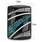 MATK1736 - IP Black(Ion Plating) Stainless Steel Ring with Top Grade Crystal  in Blue Zircon