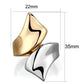 MATK1793 - Two-Tone IP Rose Gold Stainless Steel Ring with No Stone