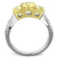 MATK1795 - Two-Tone IP Gold (Ion Plating) Stainless Steel Ring with AAA Grade CZ  in Topaz