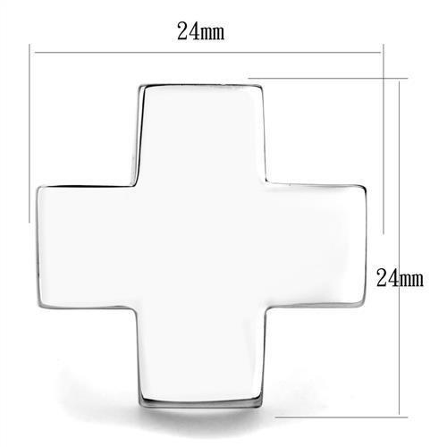 MATK1827 - High polished (no plating) Stainless Steel Ring with No Stone