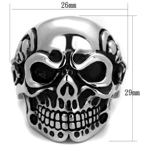 MATK1828 - High polished (no plating) Stainless Steel Ring with No Stone