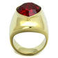 MATK1836 - IP Gold(Ion Plating) Stainless Steel Ring with Top Grade Crystal  in Siam