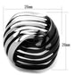 MATK1843 - Two-Tone IP Black (Ion Plating) Stainless Steel Ring with No Stone