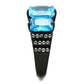 MATK1866 - IP Black(Ion Plating) Stainless Steel Ring with AAA Grade CZ  in Sea Blue