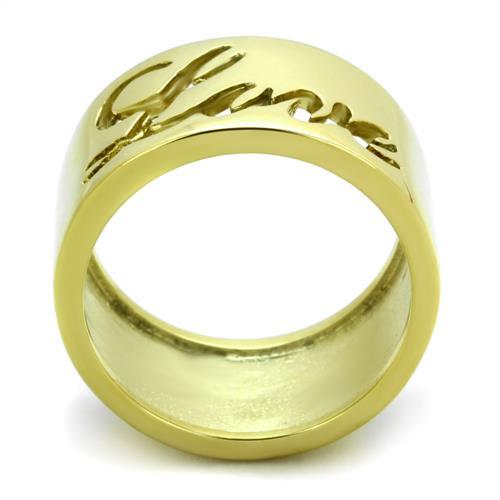 MATK1878 - IP Gold(Ion Plating) Stainless Steel Ring with No Stone