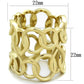 MATK1882 - IP Gold(Ion Plating) Stainless Steel Ring with No Stone