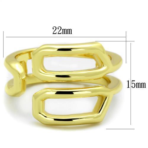 MATK1884 - IP Gold(Ion Plating) Stainless Steel Ring with No Stone