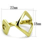 MATK1903 - IP Gold(Ion Plating) Stainless Steel Ring with No Stone
