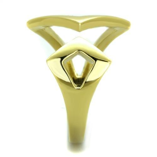 MATK1903 - IP Gold(Ion Plating) Stainless Steel Ring with No Stone
