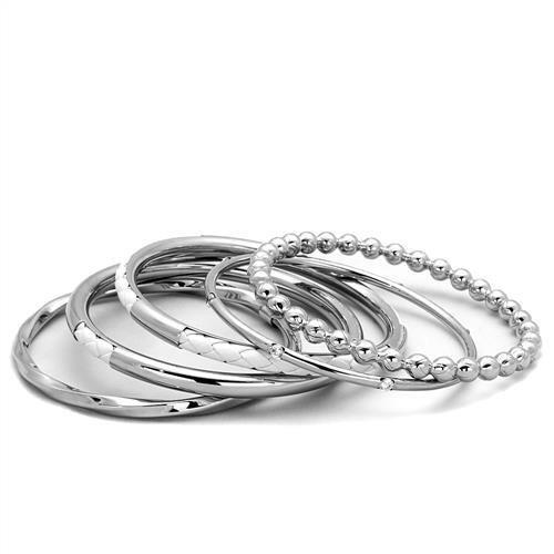 MATK1937 - High polished (no plating) Stainless Steel Bangle with No Stone