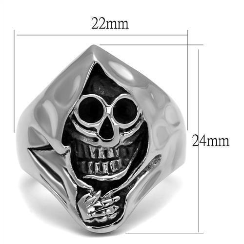 MATK1974 - High polished (no plating) Stainless Steel Ring with No Stone