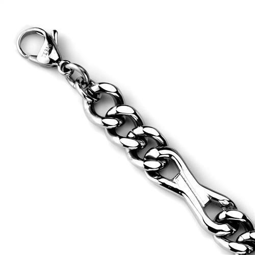 MATK1976 - High polished (no plating) Stainless Steel Bracelet with No Stone