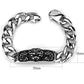 MATK1978 - High polished (no plating) Stainless Steel Bracelet with No Stone