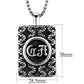 MATK1992 - High polished (no plating) Stainless Steel Necklace with No Stone
