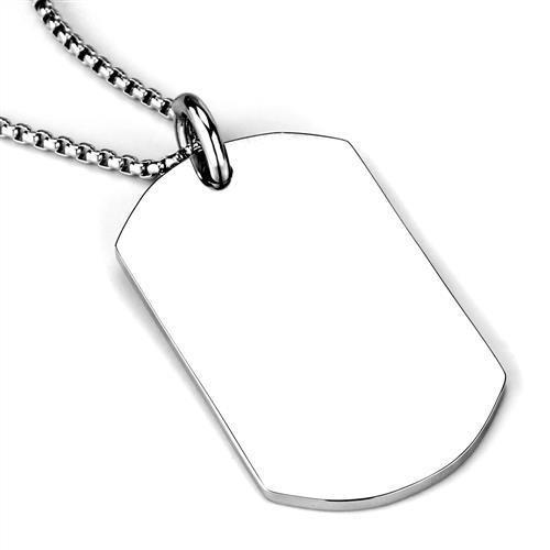 MATK1995 - High polished (no plating) Stainless Steel Necklace with No Stone