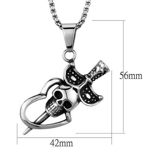 MATK1997 - High polished (no plating) Stainless Steel Necklace with No Stone