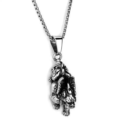 MATK1998 - High polished (no plating) Stainless Steel Necklace with No Stone