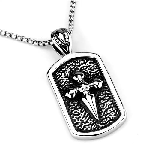 MATK2003 - High polished (no plating) Stainless Steel Necklace with No Stone