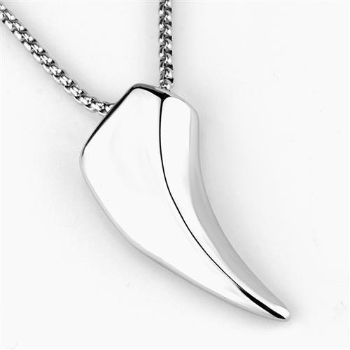 MATK2006 - High polished (no plating) Stainless Steel Necklace with No Stone