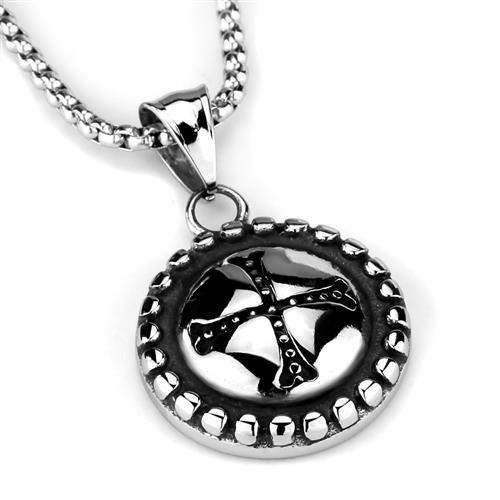 MATK2009 - High polished (no plating) Stainless Steel Necklace with No Stone