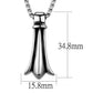 MATK2010 - High polished (no plating) Stainless Steel Necklace with No Stone