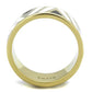 MATK2037 - IP Gold(Ion Plating) Stainless Steel Ring with Epoxy  in Multi Color