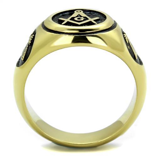 MATK2050 - IP Gold(Ion Plating) Stainless Steel Ring with No Stone