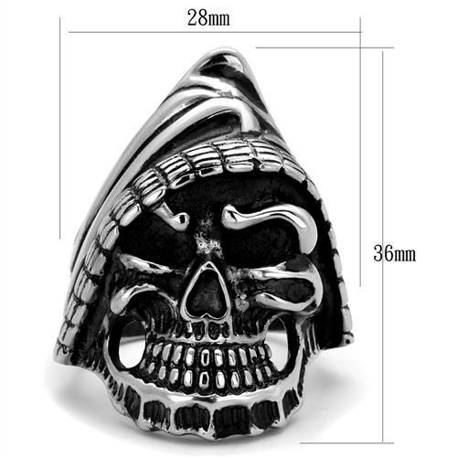 MATK2056 - High polished (no plating) Stainless Steel Ring with No Stone