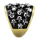 MATK2057 - Two-Tone IP Gold (Ion Plating) Stainless Steel Ring with No Stone