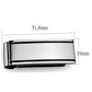 MATK2073 - High polished (no plating) Stainless Steel Money clip with No Stone