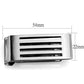 MATK2074 - High polished (no plating) Stainless Steel Money clip with No Stone