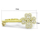 MATK2106 - IP Gold(Ion Plating) Stainless Steel Ring with AAA Grade CZ  in Champagne