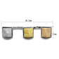MATK2109 - Three Tone (IP Gold & IP Rose Gold & High Polished) Stainless Steel Ring with No Stone