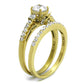 MATK2133 - IP Gold(Ion Plating) Stainless Steel Ring with AAA Grade CZ  in Clear